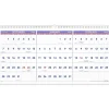 2024 -2026 AT-A-GLANCE 27" x 12" Three-Month Wall Calendar, White/Purple (PM14-28-25)