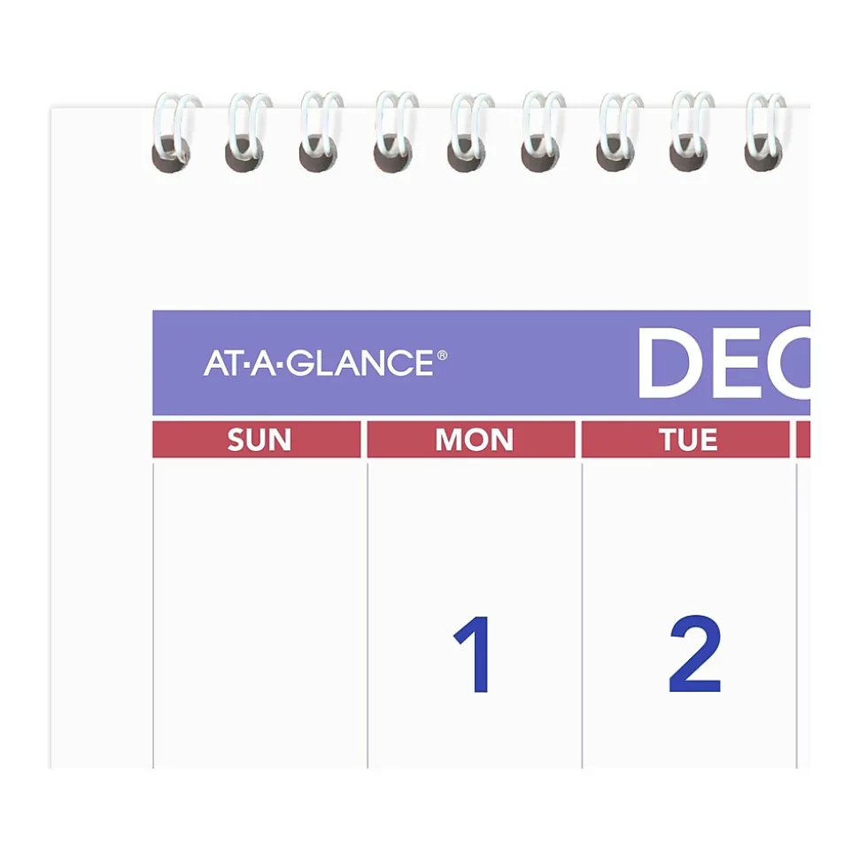 2024 -2026 AT-A-GLANCE 27" x 12" Three-Month Wall Calendar, White/Purple (PM14-28-25)
