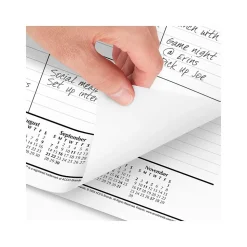 2025 AT-A-GLANCE 21.75" x 17" Monthly Desk Pad Calendar, White/Black (SK22-00-25)