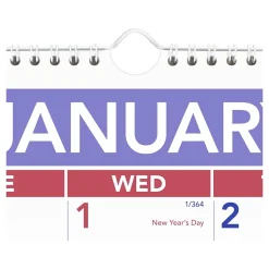 2025 AT-A-GLANCE 20" x 30" Monthly Wall Calendar, White/Purple (PM4-28-25)