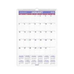 2025 AT-A-GLANCE 12" x 17" Monthly Wall Calendar, (PM2-28-25)