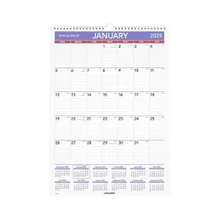 2025 AT-A-GLANCE 17" x 12" Monthly Wet-Erase Wall Calendar (PMLM02-28-25)