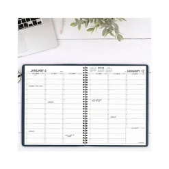 2025 AT-A-GLANCE 8.25" x 11" Weekly Appointment Book Planner, Faux Leather Cover, Wine Stone (70-950-50-25)