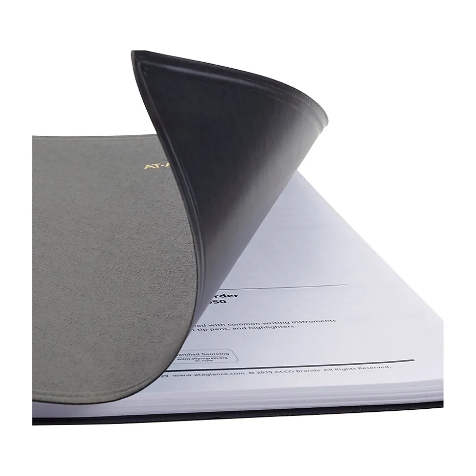 2025 AT-A-GLANCE 7" x 8.75" Weekly Appointment Book, Faux Leather Cover, Black (70-951-05-25)