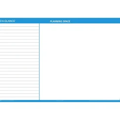 2025 AT-A-GLANCE 48" x 32" Yearly Dry Erase Wall Calendar, Reversible, White/Blue (PM300-28-25)