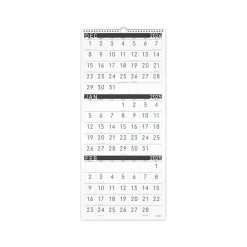 2025 AT-A-GLANCE Contemporary 12" x 27" Three-Month Wall Calendar, White/Black (PM11X-28-25)