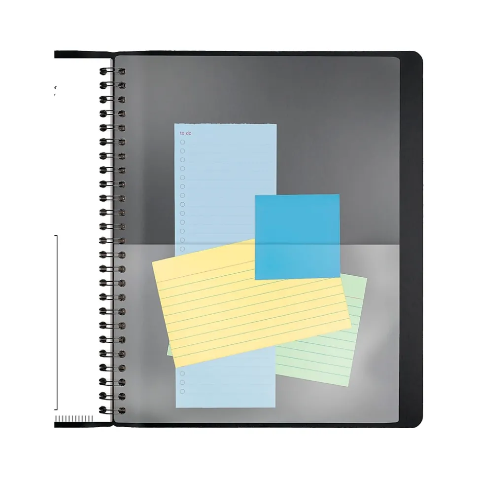 2025 AT-A-GLANCE Contemporary 7" x 8.75" Monthly Planner, Faux Leather Cover, Black (70-120X-05-25)