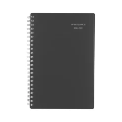 2024-2025 AT-A-GLANCE DayMinder 5" x 8" Academic Weekly & Monthly Planner, Poly Cover, Charcoal (AYC200-45-25)