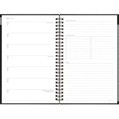 2024-2025 AT-A-GLANCE Elevation 5.5" x 8.5" Academic Weekly & Monthly Planner, Poly Cover, Black (75-101P-05-25)