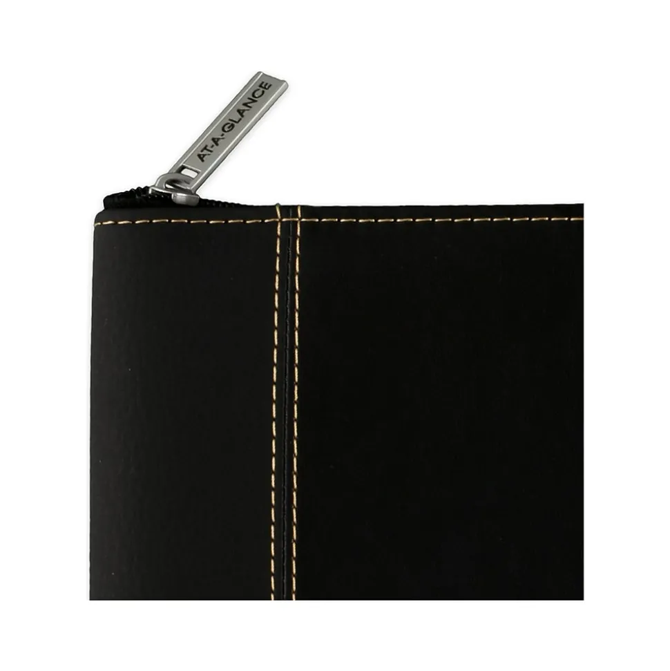 2025 AT-A-GLANCE Executive 8.25" x 11" Weekly & Monthly Appointment Book, Faux Leather Cover, Black (70-NX81-05-25)