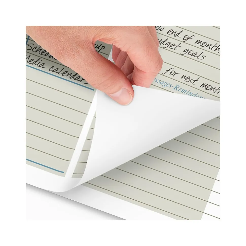 2025 AT-A-GLANCE Executive 21.75" x 17" Monthly Desk Pad Calendar, Green/White (HT1500-25)