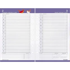 2025 AT-A-GLANCE Kathy Davis 8.5" x 5.5" Daily & Monthly Planner Refill, Multicolor (KD81-125-25)