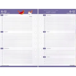 2025 AT-A-GLANCE Kathy Davis 8.5" x 5.5" Weekly & Monthly Planner Refill, Multicolor (KD81-285Y-25)