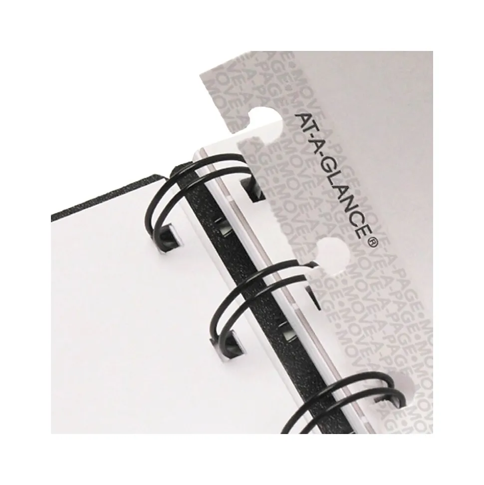 2025 AT-A-GLANCE Move-a-Page 8.75" x 11" Weekly & Monthly Appointment Book, Poly Cover, Black (70-950E-05-25)
