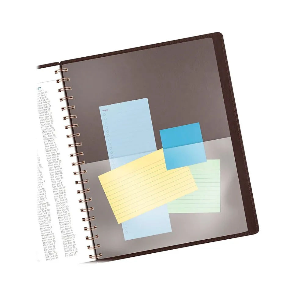 2024-2025 AT-A-GLANCE Signature 8.5" x 11" Academic Weekly & Monthly Planner, Faux Leather Cover, Distressed Brown