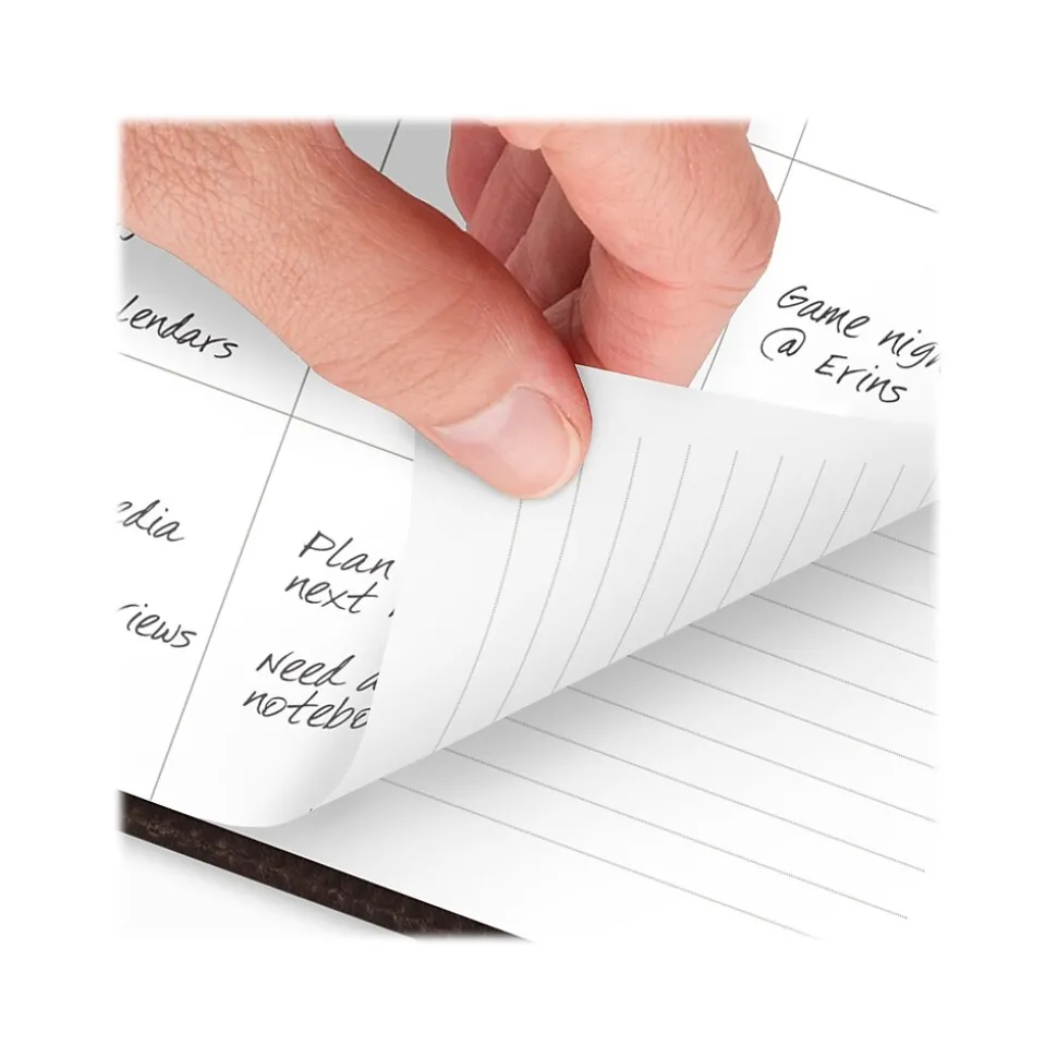 2024-2025 AT-A-GLANCE Signature 8.5" x 11" Academic Weekly & Monthly Planner, Faux Leather Cover, Distressed Brown