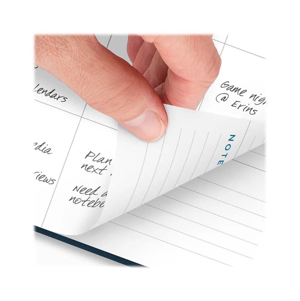 2024-2025 AT-A-GLANCE Signature 8.5" x 11" Academic Weekly & Monthly Planner, Faux Leather Cover, Navy (YP905A-20-25)