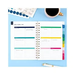 2024-2025 AT-A-GLANCE Simplified by Emily Ley Happy Stripe 5.5" x 8.5" Academic Weekly & Monthly Planner, Poly Cover