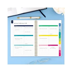 2025 AT-A-GLANCE Simplified by Emily Ley Tile 5.5" x 8.5" Weekly & Monthly Planner, Poly Cover, Multicolor (EL35-200-25)