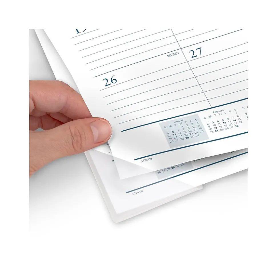 2025 AT-A-GLANCE Success 21.75" x 17" Monthly Desk Pad Calendar, White/Blue (ST24-00-25)