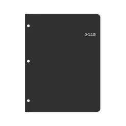 2025 Blue Sky 8.5" x 11" Monthly Planner, Plastic Cover, Black (148360)