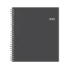 2025 Blue Sky 8" x 10" Monthly Planner, Plastic Cover, Charcoal Gray (100011-25)