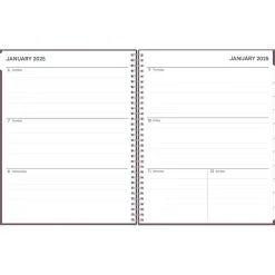 2025 Blue Sky 8.5" x 11" Weekly & Monthly Planner, Plastic Cover, Purple (150539)