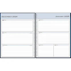 2025 Blue Sky 8.5" x 11" Weekly & Monthly Planner, Plastic Cover, Navy (148659-25)