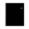 2025 Blue Sky 8.5" x 11" Weekly & Monthly Appointment Book, Plastic Cover, Black (150849)