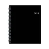 2025 Blue sky 7" x 9" Weekly & Monthly Planner, Plastic Cover, Black (148393)