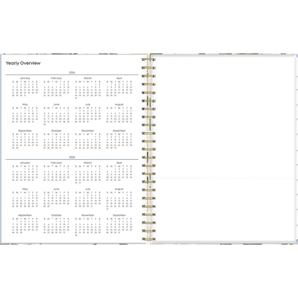 2024-2025 Blue Sky Aminah Rose 8.5" x 11" Academic Weekly & Monthly Planner, Gray Board Cover, Multicolor (150461)