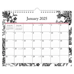 2025 Blue Sky Analeis 11" x 8.75" Monthly Wall Calendar, White/Black (100028-25)