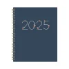 2025 Blue Sky Ashlyn Navy 8.5" x 11" Weekly & Monthly Planner, Plastic Cover, Multicolor (143957-25)