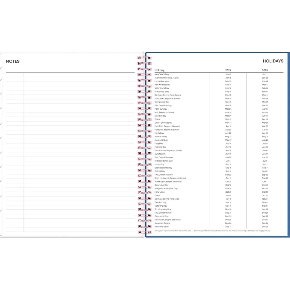 2024-2025 Blue Sky Brandice 8.5" x 11" Academic Weekly & Monthly Planner, Plastic Cover, Multicolor (146847)