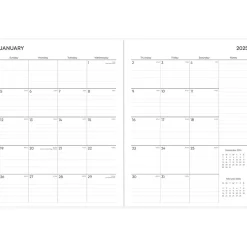 2025 Blue Sky Brickyard 8.5" x 11" Monthly Planner, Plastic Cover, Multicolor (152267)