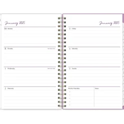 2025 Blue Sky Britt Mills Ella Bloom 5" x 8" Weekly & Monthly Planner, Plastic Cover, Multicolor (152471)