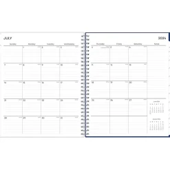 2024-2025 Blue Sky Chanson 8" x 10" Academic Monthly Planner, Plastic Cover, Blue (128693-A25)