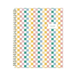 2025 Blue Sky Checkerboard 8.5" x 11" Weekly & Monthly Planner, Plastic Cover, Multicolor (152476)