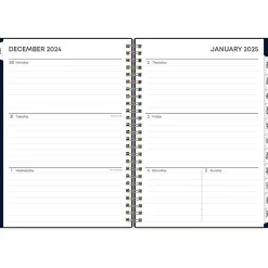 2025 Blue Sky Cheeyna 5.88" x 8.63" Weekly & Monthly Planner, Plastic Cover, Navy (147948)