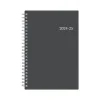 2024-2025 Blue Sky Collegiate 5" x 8" Academic Weekly & Monthly Planner, Plastic Cover, Gray (100139-A25)