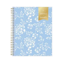 2024-2025 Blue Sky Day Designer Annabel 8" x 10" Academic Monthly Planner, Plastic Cover, Blue/White (144868)