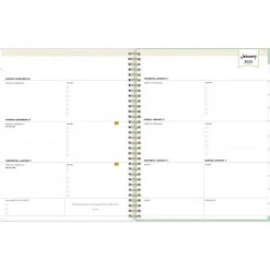 2025 Blue Sky Day Designer Arcadia 8.5" x 11" Weekly Planner, Plastic Cover, Multicolor (148142)