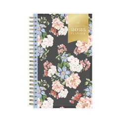 2025 Blue Sky Day Designer Austen Black 5" x 8" Weekly & Monthly Planner, Plastic Cover, Multicolor (148131)
