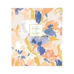 2024-2025 Blue Sky Day Designer In Bloom 8" x 10" Academic Weekly & Monthly Planner, Gray Board Cover, Multicolor (150135)