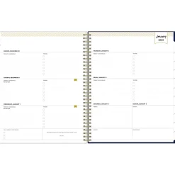 2025 Blue Sky Day Designer Meadow 8.5" x 11" Weekly & Monthly Planner, Plastic Cover, Multicolor (147222-25)
