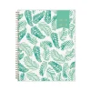 2024-2025 Blue Sky Day Designer Palms 8.5" x 11" Academic Weekly & Monthly Planner, Plastic Cover, White/Green (137891-A25)