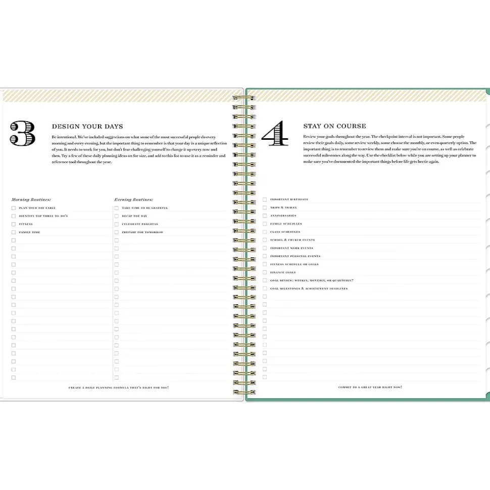 2025 Blue Sky Day Designer Peyton White 8.5" x 11" Weekly & Monthly Planner, Plastic Cover, Multicolor (103618-25)