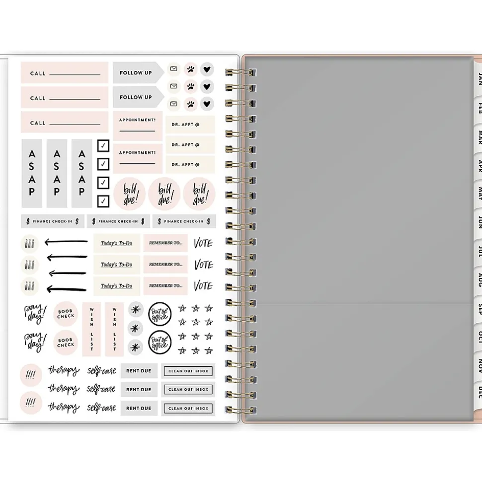 2025 Blue Sky Day Designer The Everygirl Botanica 5" x 8" Weekly & Monthly Planner, Plastic Cover, Multicolor (148271)