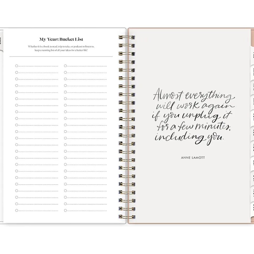 2025 Blue Sky Day Designer The Everygirl Botanica 5" x 8" Weekly & Monthly Planner, Plastic Cover, Multicolor (148271)