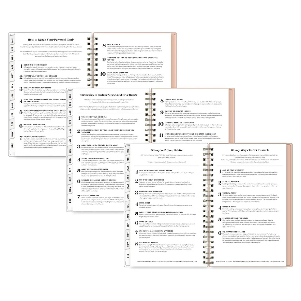 2025 Blue Sky Day Designer The Everygirl Botanica 5" x 8" Weekly & Monthly Planner, Plastic Cover, Multicolor (148271)